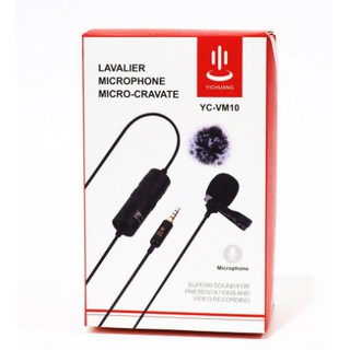 Yichuang YC-VM10 Clip On Lavalier Microphone 3.5mm with 6 meter cable