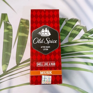 โอลด์ สไปซ์ ผลิตภัณฑ์บำรุงผิวหน้า หลังการโกนหนวด After Shave Lotion Musk 100 ml (Old Spice®)