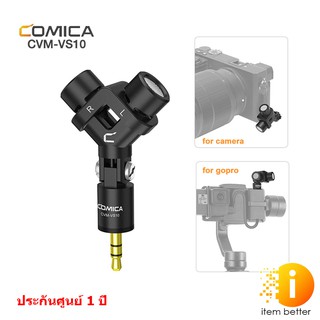 COMICA CVM-VS10 Mini Flexible XY Stereo Microphone ไมโครโฟนสำหรับ gopro 3.5mm.TRS ไมโครโฟน