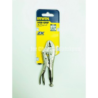 คีมล็อคปากโค้ง IRWIN VISE-GRIP ขนาด 4" รุ่น T1002EL4 (Original Curved Jaw with Wire Cutter Locking Plier)