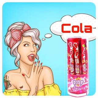 12/24 ซอง POP COLA ป๊อปโคล่า เม็ดอมกลิ่นโคล่า โรสเซล่า ขนมหน้าโรงเรียน เด็ก ยุค90 โบราณ ย้อนวัย วันวาน เกร็ดน้ำตาล อร่อย