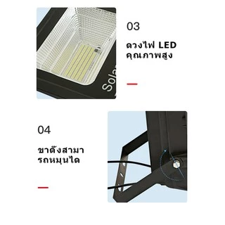 【รับประกัน30ปี】JD ไฟโซล่าเซลล์ ไฟสปอร์ตไลท์ กันน้ำ ไฟ Solar light ไฟ led โซล่าเซลล์ สปอร์ตไลท สว่างอัตโนมัติเมื่อฟ้ามืด