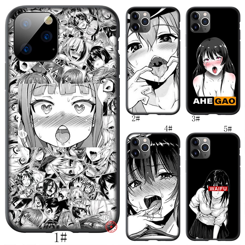 So66 เคสโทรศัพท์ซิลิโคนลาย Ahegao Wife สําหรับ Iphone 13 12 Pro Max Mini Xs Max X