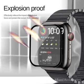 For iWatch Ultra 49มม. ฟิล์มกันรอยหน้าจอ PMMA + PET 3D นิ่ม สำหรับ Apple Watch Series 10 9 8 7 6 SE 5 4 3 41 มม. 45 มม.