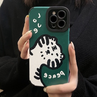 เคส สำหรับ ไอโฟน เคสซิลิโคน สินค้าพร้อมส่งจากไทย สำหรับ iPhone case สำหรับ iPhone 13 12 11 Pro max เสือเขียว  TPU-R1660