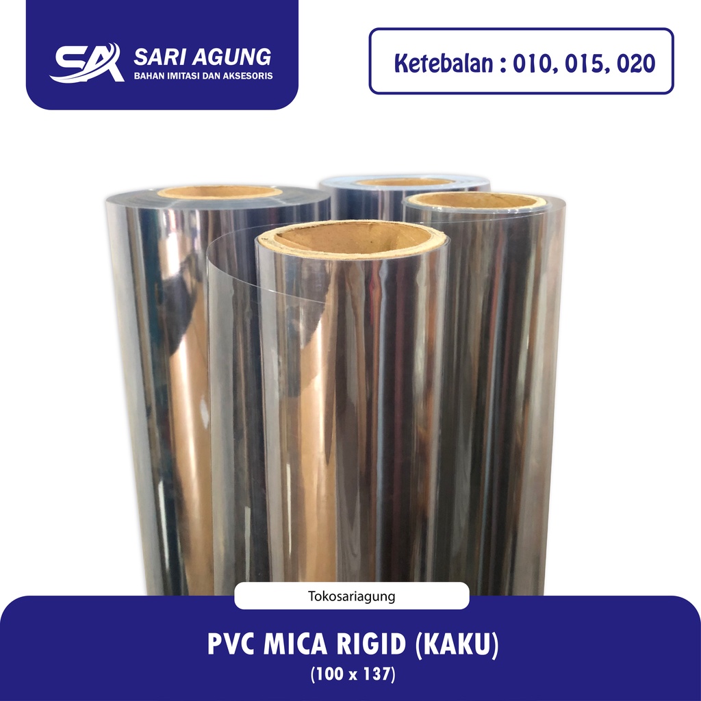 MICA RIGID (มิเตอร์) 010, 015, 020 PICED MICA พลาสติก PVC สําหรับกล่องบรรจุภัณฑ์