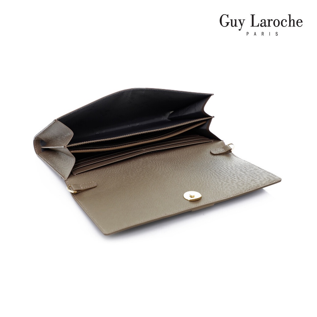 Guy Laroche กระเป๋าสะพายสตรี รุ่น CLASSIC III - AGH0112_BR ( หนังอัดลาย )