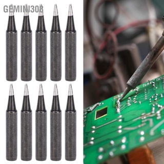 Gemini308 10Pcs Soldering Iron Tips Replacement Inner Heating Type Black Welding Parts 900M-T-1.2D