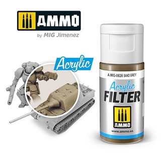 Ammo By MIG - AMIG0828 ACRYLIC FILTER Sand Grey