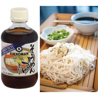 Kikkoman SobaTsuyu Sauce 300 ml. โซเมน สึยุ (ซอสปรุงรสสำหรับจิ้มบะหมี่) ตราคิดโคแมน Kikkoman for Noodles, Dipping Sauce