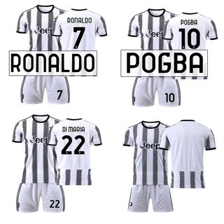 เสื้อกีฬาแขนสั้น ลายทีมชาติฟุตบอล Ronaldo Pogba Di Maria Jersey 22 23 ชุดเหย้า สําหรับผู้ชาย