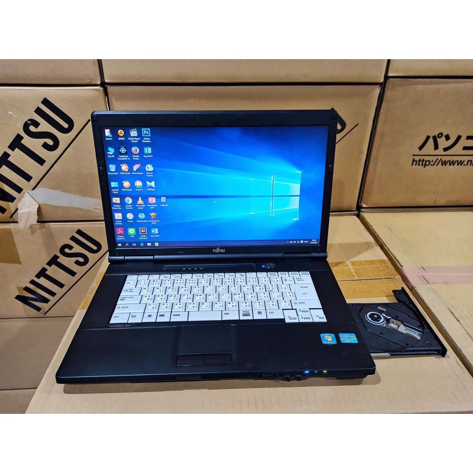 โน๊ตบุ๊ค มือสองสภาพดี โน๊ตบุ๊ค Fujius A572/E CPU CORE i5 RAM4GB HDD320GB