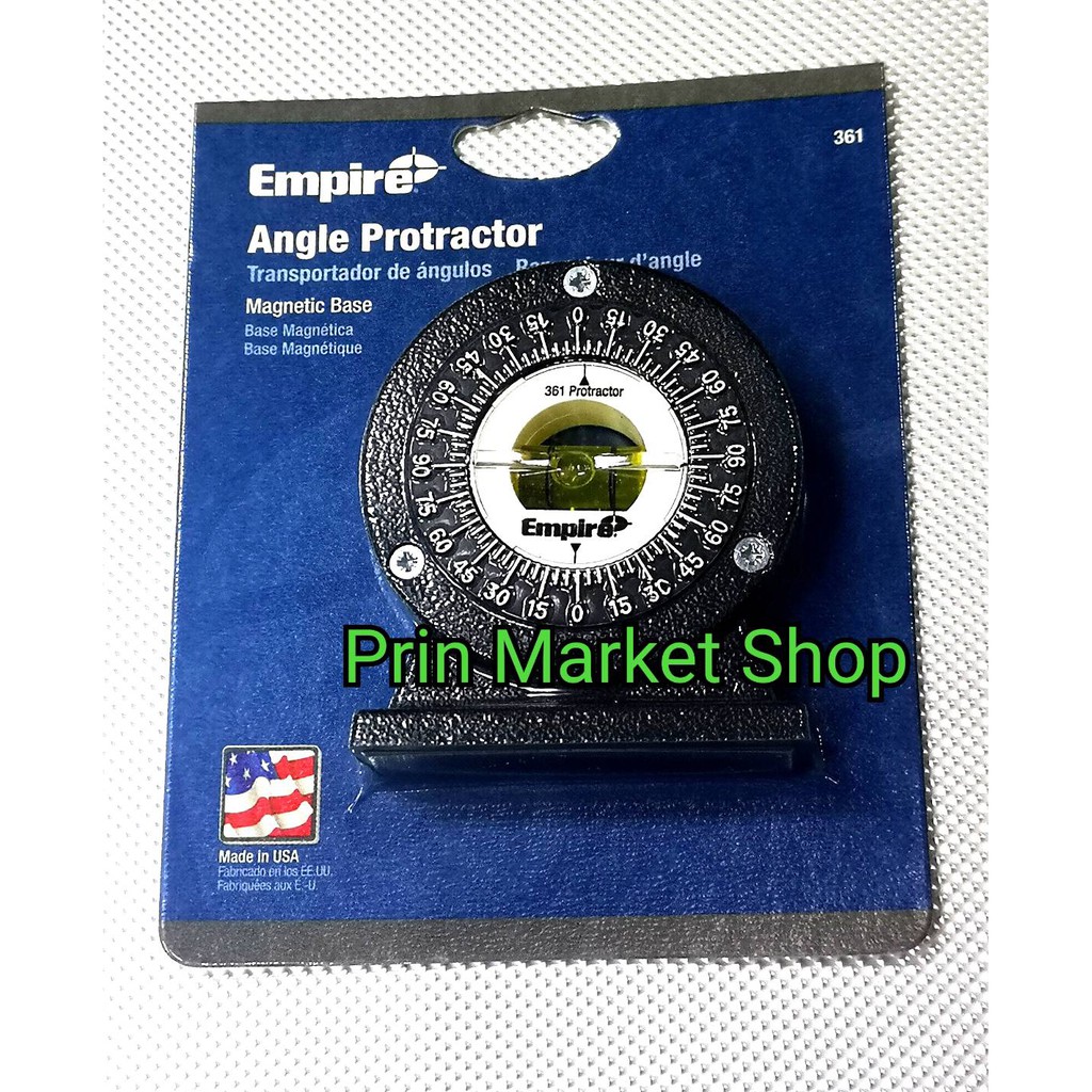 Empire โปรแทรกเตอร์ ระดับน้ำตั้งศูนย์ ฐานแม่เหล็ก | Shopee Thailand