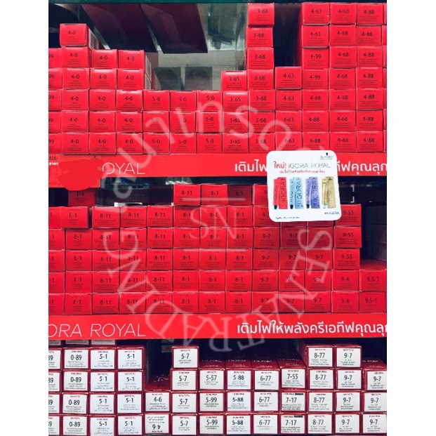 Schwarzkopf IGORA ROYAL ครีมย้อมเปลี่ยนสีผม ชวาสคอฟ อีโกร่า รอแยล