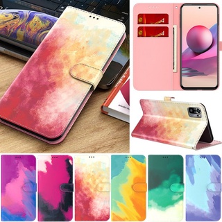 เคสโทรศัพท์หนัง Pu แบบบางพลิกตั้งได้สําหรับ Xiaomi Redmi Note 10 4G Note 10 Pro Max Note 9 Pro Max Note 9S Note 10S