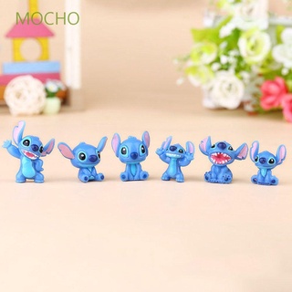 Mocho โมเดลฟิกเกอร์ Stitch รูปการ์ตูนอนิเมะญี่ปุ่นขนาดเล็ก 12ชิ้น/ชุด