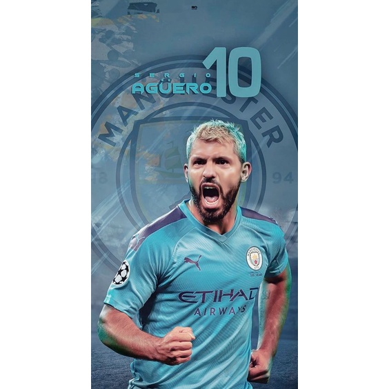 โปสเตอร์ฟุตบอล SERGIO AGUERO (ภาพรวม)