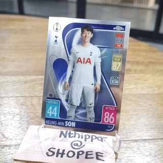 ขาย การ์ด Topps Match Attax 2021-22 Chrome Preview CR9 Son Heung Min Tottenham hotspur Spur ซน การ์ดฟุตบอล