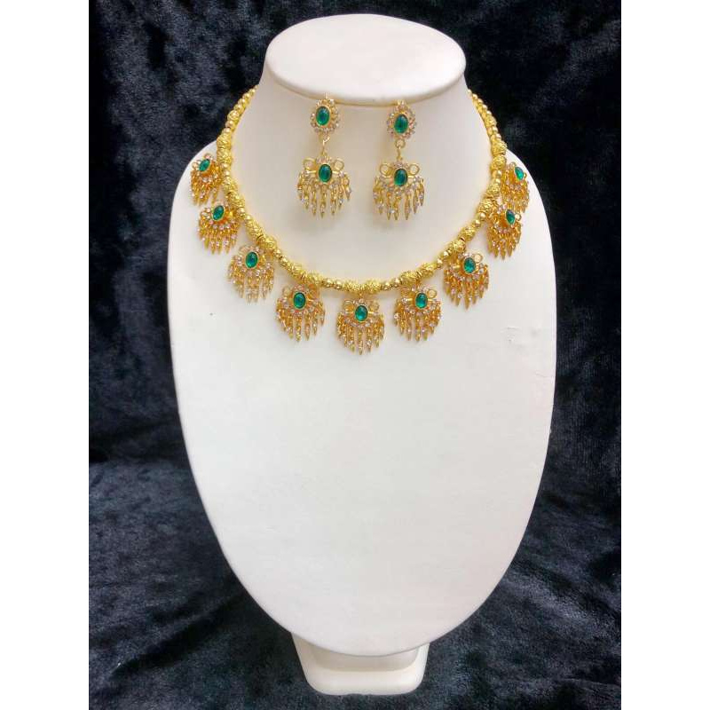Vintage jewelryเครื่องประดับชุดไทย สร้อยคอจ้าสาว thai wedding สีทอง