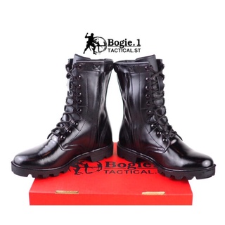 รองเท้า Bogie1 Combat CC รุ่นมีซิปข้าง รองเท้าคอมแบททหารหนังแท้ Bogie 1