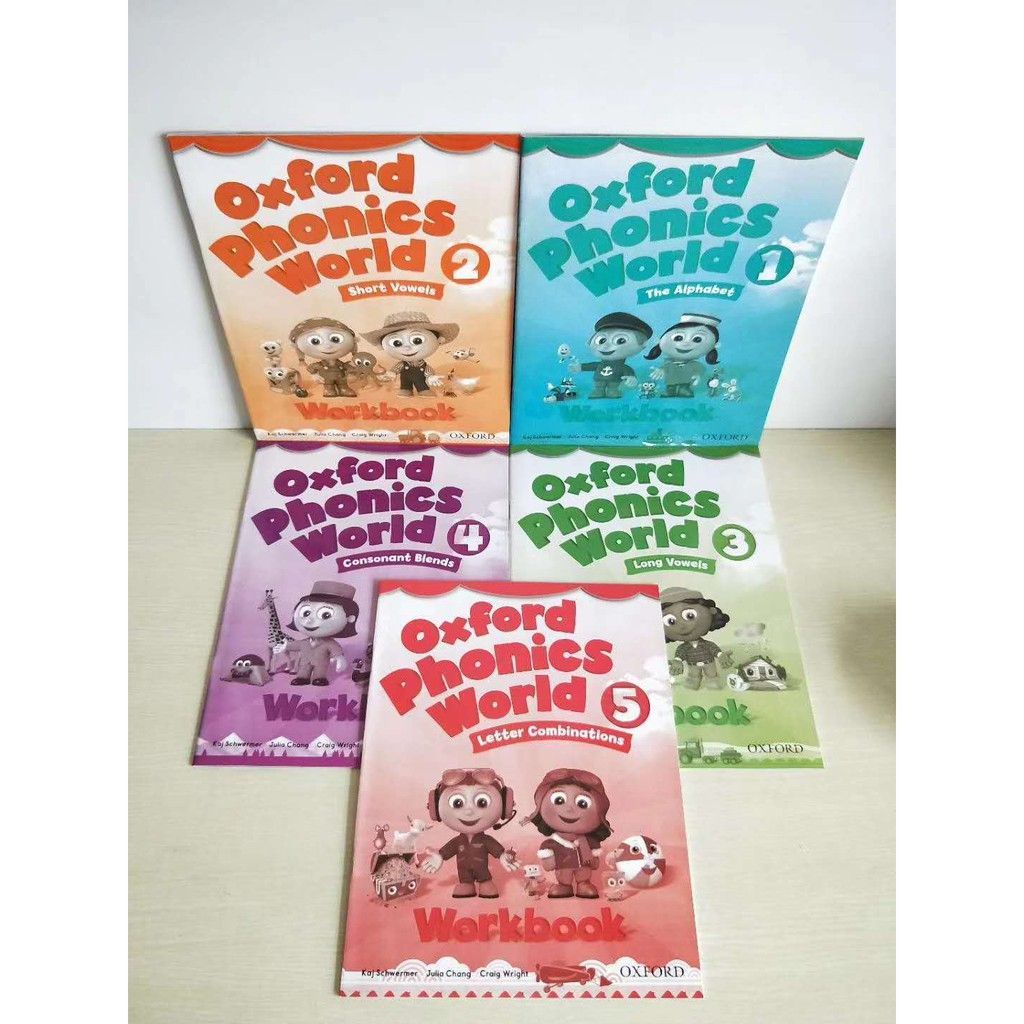 พร้อมส่ง!! Oxford Phonics World 1-5 หนังสือ ภาษาอังกฤษ หนังสือเรียนพร้อมแบบฝึกหัด สำหรับเด็กประถม โฟนิกส์ โฟนิกซ์ phonic