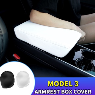 Tesla อุปกรณ์เสริมNew Car Console Central Auto Seat Armrest Box ad Cushion Storage Cover rotection Auto Accessories For