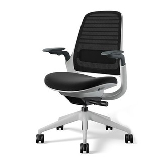 Modernform เก้าอี้เพื่อสุขภาพ  Steelcase รุ่น Series1 พนักพิงกลาง สีดำ เบาะสีดำ รับประกัน 12 ปี