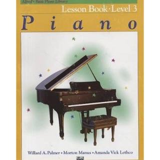 หนังสือเปียโน Alfred piano library: Lesson book Level3  🎹