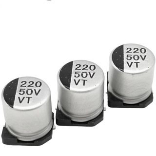 35V 50v 16v 220uF SMD อลูมิเนียม electrolytic Capacitor คุณภาพ