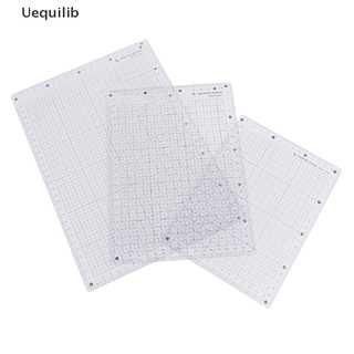 Uequilib ไม้บรรทัด PVC ขนาด A4 B5 A5 สีโปร่งใส สําหรับนักเรียน เขียนหนังสือ