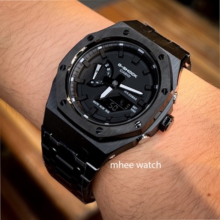 G-Shock Casioak ทรง AP รุ่น GA-2100SKE with All Black Stainless Gen4 design