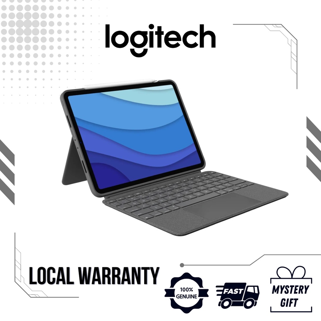 Logitech Combo เคสแท็บเล็ต ถอดออกได้ สําหรับ i-Pad (7 8 9 10) i-Pad Air (4 5) Ipad Pro 11 นิ้ว (1 2 3 4) Ipad Pro 12 นิ้ว (5 6)