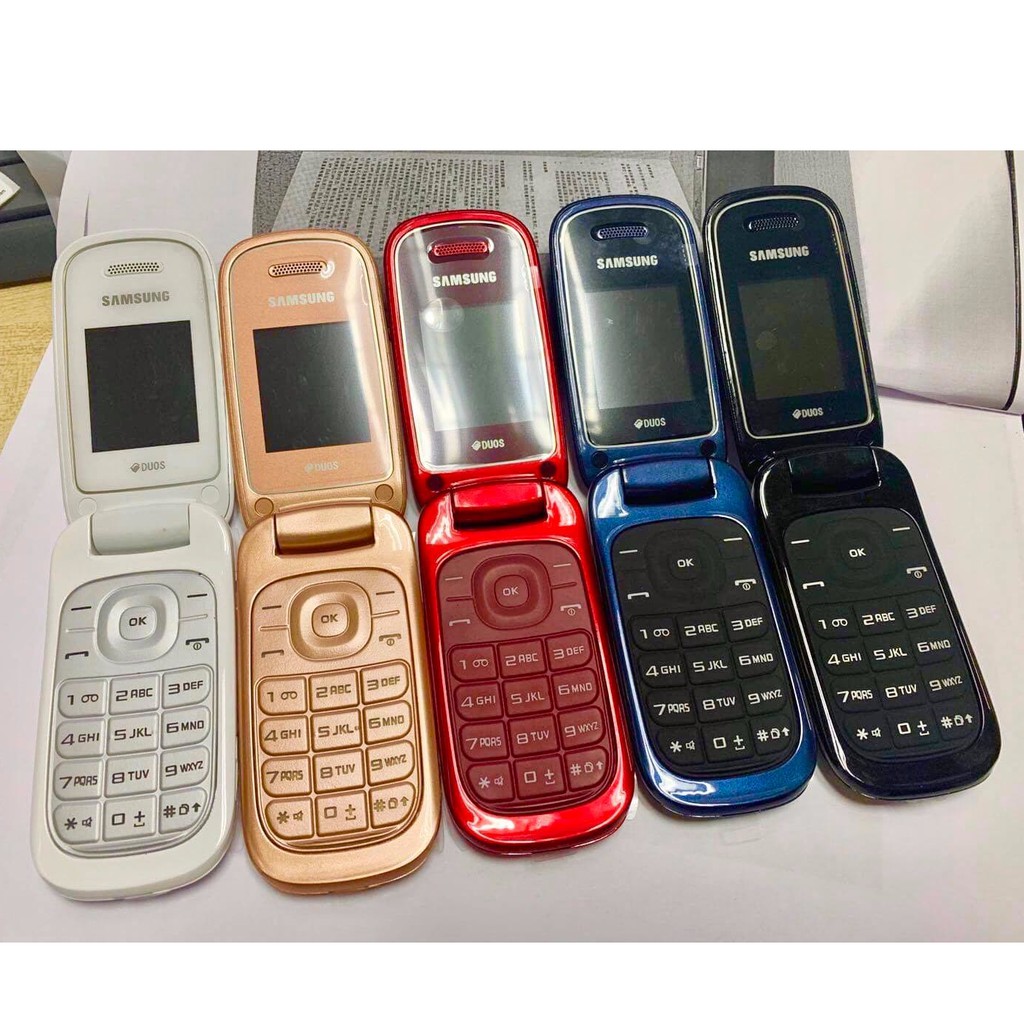 โทรศัพท์มือถือซัมซุง SAMSUNG GT-E1272 ใหม่ (สีทอง) มือถือฝาพับ ใช้ได้ 2  ซิม ทุกเครื่อข่าย AIS TRUE DTAC MY 3G/4G ปุ่มกด