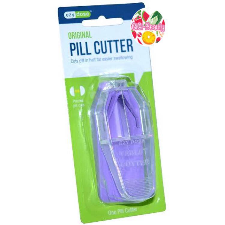 (คละสี) ที่ตัดแบ่งเม็ดยา Ezy Dose Pill Tablet Cutter คมกริบ (คละสี)