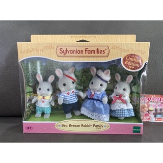 Sylvanian Sea Breeze Rabbit Family มือ 1 รุ่น Limited 35 ปี กล่องไม่กริบ กระต่ายเทา กะลาสี ตุ๊กตา ครอบครัวตุ๊กตา กระต่าย