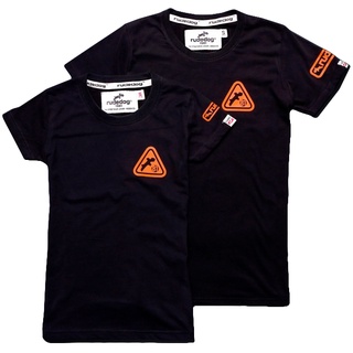 rudedog T-shirt เสื้อยืด รุ่น Triangle(ผู้ชาย) แฟชั่น คอกลม ลายสกรีน ผ้าฝ้าย cotton ฟอกนุ่ม ไซส์