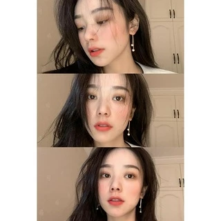 ต่างหูมุกแฟชั่นเกาหลี แต่งพู่