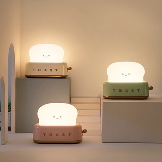 Toast lamp โคมไฟขนมปังปิ้งน่ารักสุดๆ โคมไฟหัวเตียง