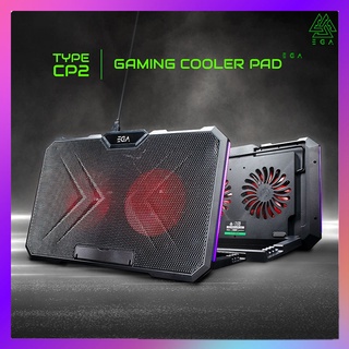 พัดลมโน๊ตบุ๊ค เกมมิ่ง EGA TYPE CP2 RGB Gaming Cooling Pad TYPE CP2 (รับประกันศูนย์ 2 ปี)