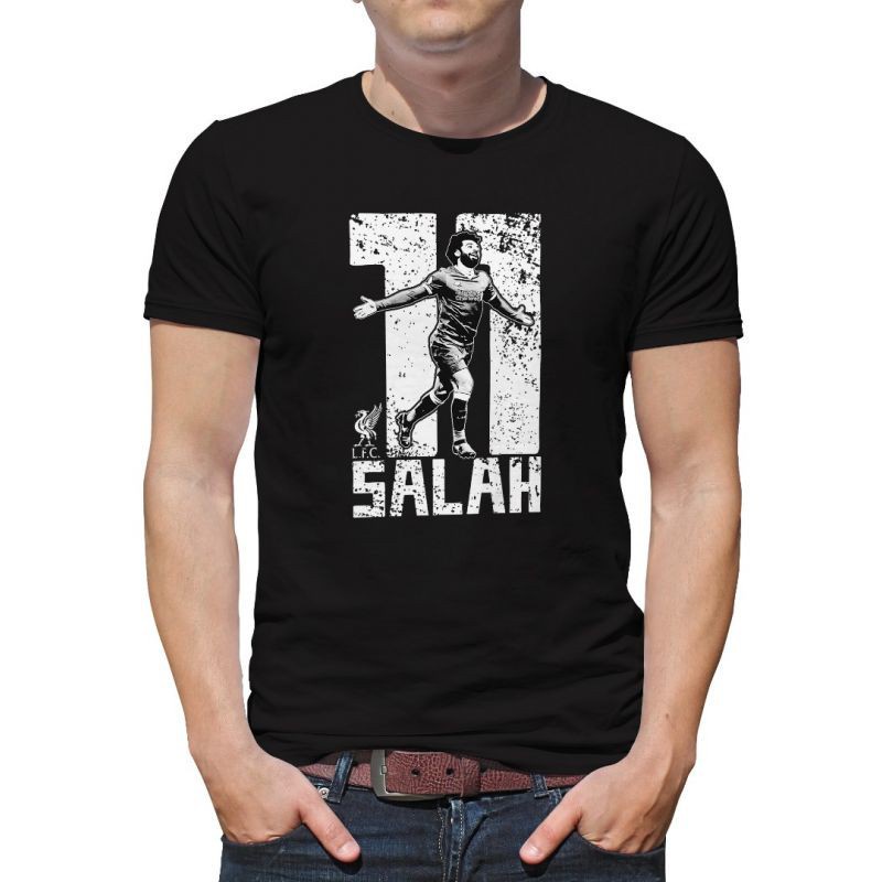 คอตต้อนคอกลมเสื้อยืดลําลอง แขนสั้น พิมพ์ลาย Liverpool Football Club Ynwa Salah 11 เข้ากับทุกการแต่งก