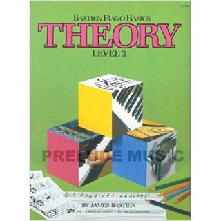 (โค้ดINCSM2Lลด70฿) Bastien Piano Basics, Theory Level 3 WP208