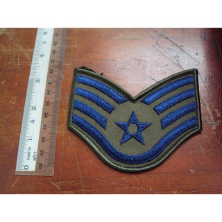 ยศทหารอากาศอเมริกา US AIR FORCE RANK PATCH Staff Sergeant