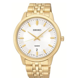 SEIKO Gentle watch รุ่น SUR034P1 ตัวเรือนทอง - Gold/White