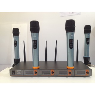 ไมค์ลอย ไมโครโฟนไร้สาย แบบมือถือ 4 ตัว ไมค์ 4 ตัว LXJ AK-50 ย่าน UHF Wireless Microphone