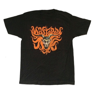 เสื้อยืดคอกลม พิมพ์ลาย Mastodon Devil Tour 2013 สีดําS-5XL