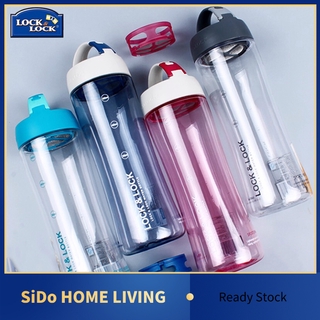 SiDo LOCK&amp;LOCK ขวดน้ำ ความจุ 500ml Easy Grip Water Bottle Plastic Sports Water Cup สีชมพู Pink [พร้อมส่ง]