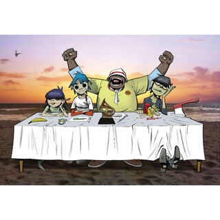 โปสเตอร์ Gorillaz กอริลลาซ โปสเตอร์ วอลเปเปอร์ รูปภาพ ภาพถ่าย ตกแต่งผนัง Poster Music โปสเตอร์วินเทจ โปสเตอร์วงดนตรี