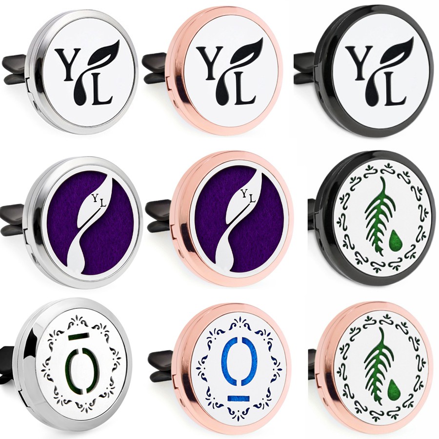 ฟรี 10 แผ่น 30 มม. สเตนเลส น้ําหอมปรับอากาศ ในรถยนต์ ช่องระบายอากาศ คลิป สําหรับ YL สําหรับ Young Li