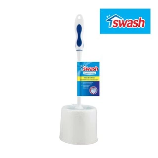 SWASH Toilet Brush Set สวอช แปรงขัดชักโครกแบบกลมพร้อมที่เก็บ ขัดห้องน้ำ