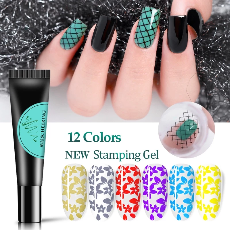 น้ํามันทาเล็บเจล UV ขนาด 8 มล. 12 สี สําหรับตกแต่งเล็บ